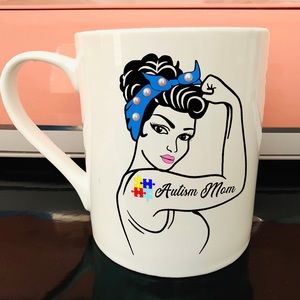 Retro Coffee Mug Autism Mom
